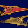 Околыш на берет Воздушно-Десантных Войск СССР (с копьем) бронза