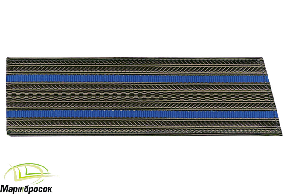 Погоны на шинель со скосом серые с двумя голубыми просветами