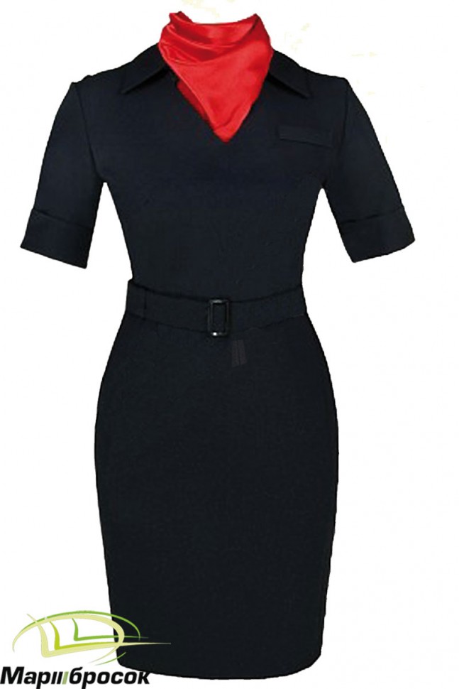 Платье Полиции облегченное с коротким рукавом (габардин)