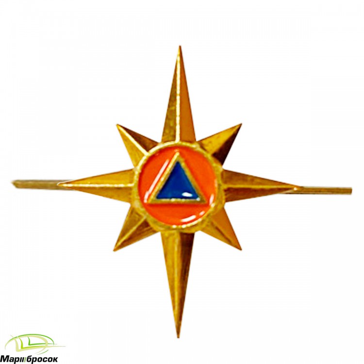 Эмблема петличная МЧС нового образца (2020 г.)