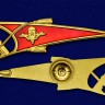 Околыш на берет Воздушно-Десантных Войск СССР (с автоматом) золото