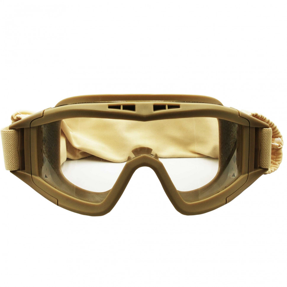 Тактические очки ГРОМ с тремя сменными линзами (песочные)