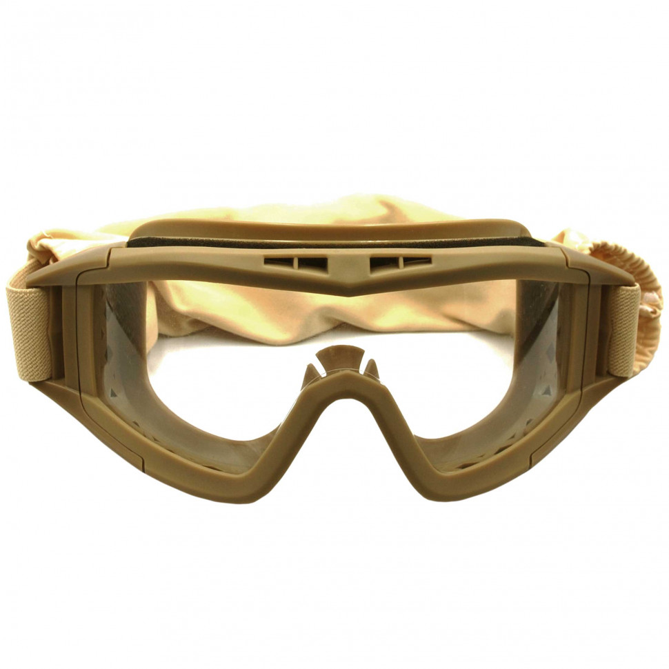 Тактические очки ГРОМ с тремя сменными линзами (песочные)