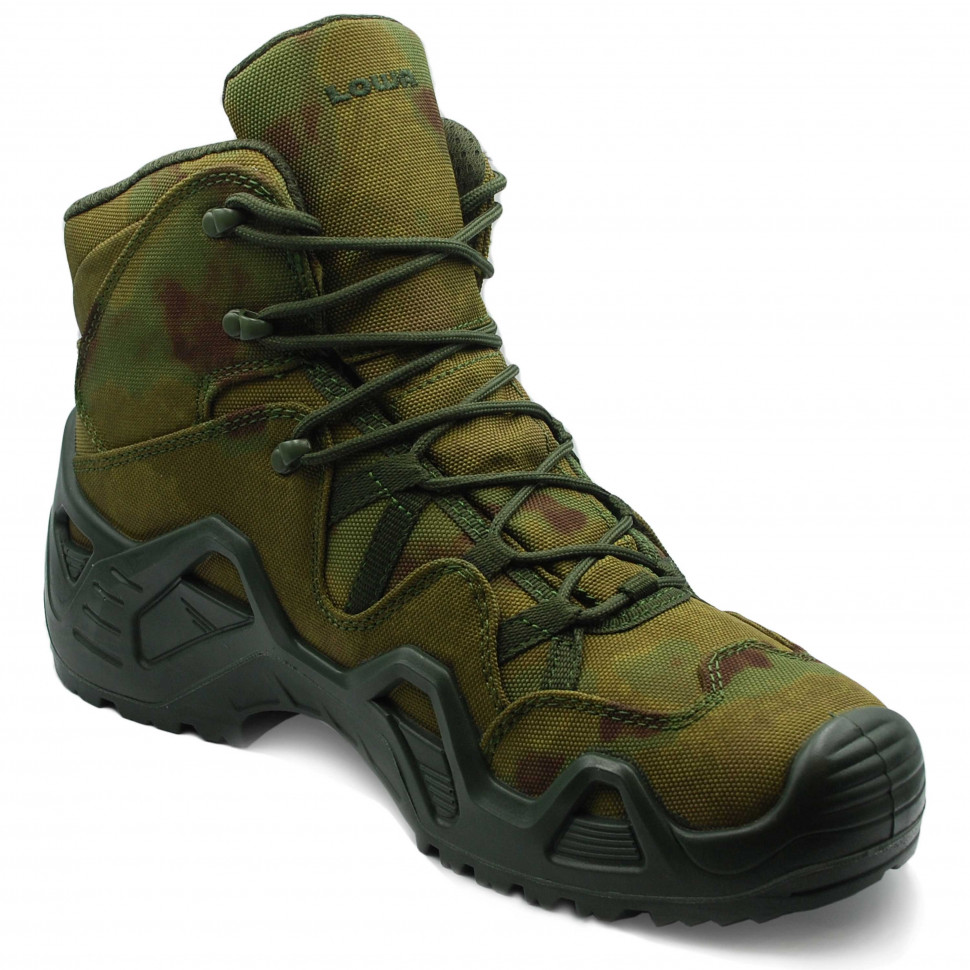Ботинки тактические демисезонные Lowa Middle (зеленый камуфляж)