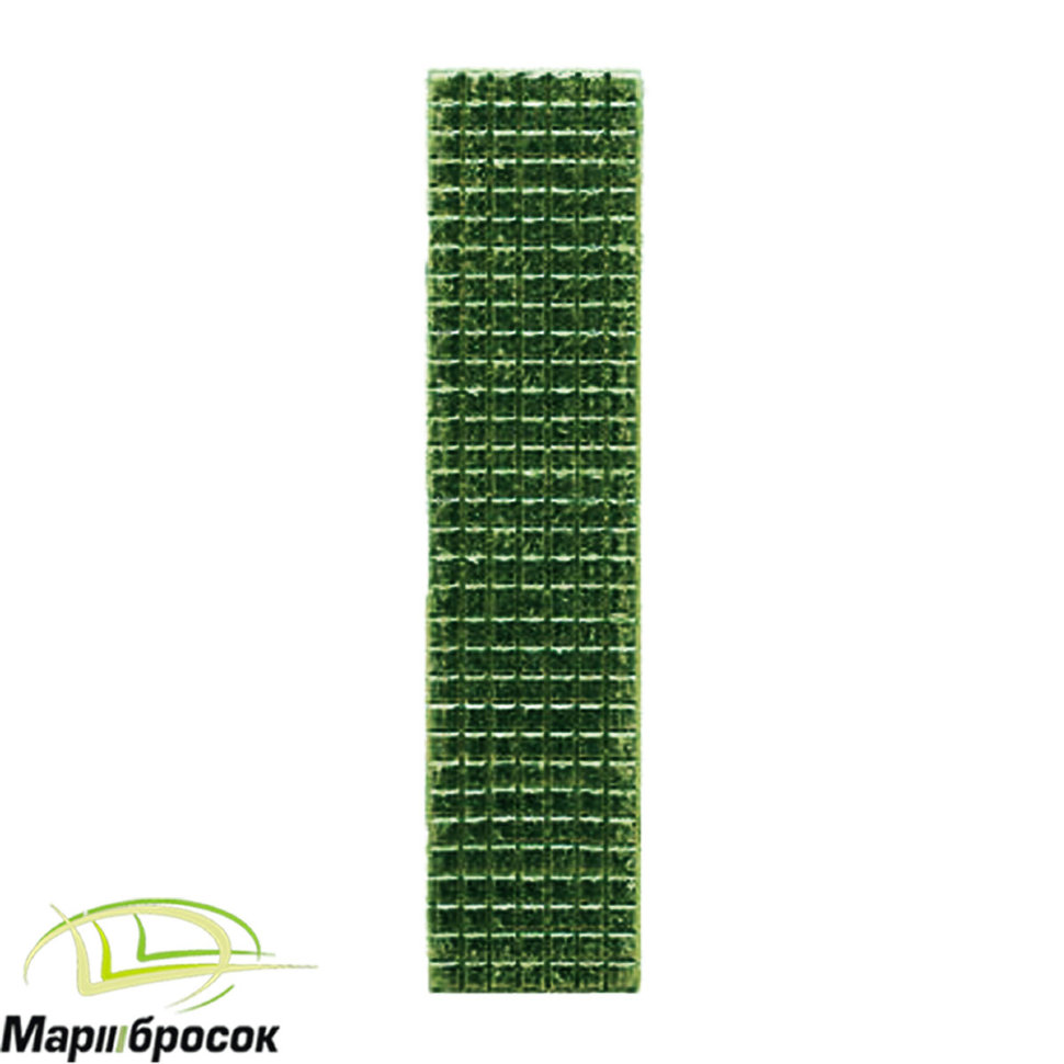 Лычка узкая зеленая 10х45 мм (металлическая)