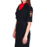 Платье Полиции с коротким рукавом стрейч (поливискоза)