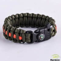 Браслет Милитари (Компас, Свисток, Огниво) №33