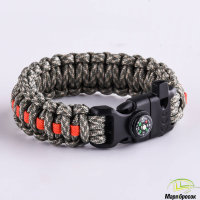 Тактический Браслет (Компас, Свисток, Огниво) №37