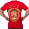 Футболка из прошлого «СССР» (красная) Герб