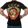 Футболка Советского Союза «Герб СССР» (черная)