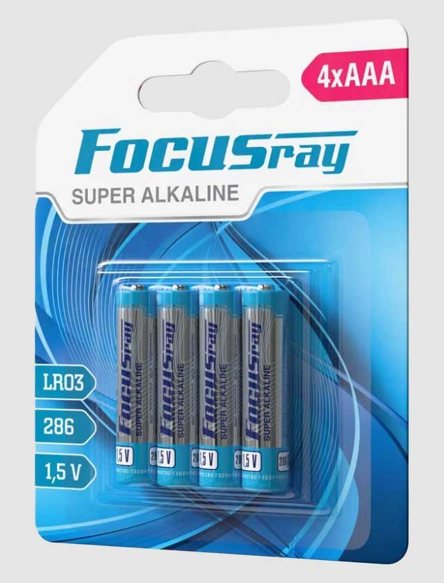 Батарейки Focusray LR03/BL4 SUPER ALKALINE (блистер)