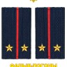 Фальш-погоны Полиции вышитые нового образца (темно-синие) Лейтенант