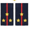Фальш-погоны Полиции вышитые нового образца (темно-синие) Старший Лейтенант