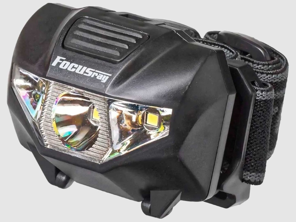 Фонарь Focusray 1053 налобный 1W + 2 белых светодиода