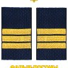 Фальш-погоны Полиции вышитые нового образца (темно-синие) Сержант