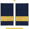 Фальш-погоны Полиции вышитые нового образца (темно-синие) Старший Сержант