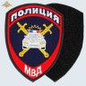 Шеврон ГИБДД МВД России нового образца вышитый темно-синий (приказ 777)