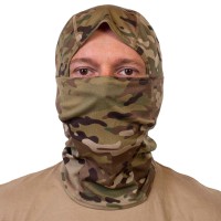 Маска-подшлемник трикотажная с одной прорезью (Multicam)