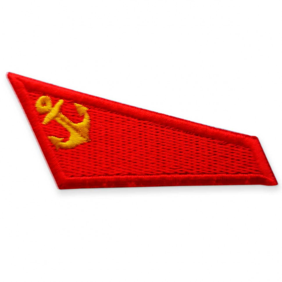 Уголок На Берет Морской Пехоты (Красный) 95х45 мм