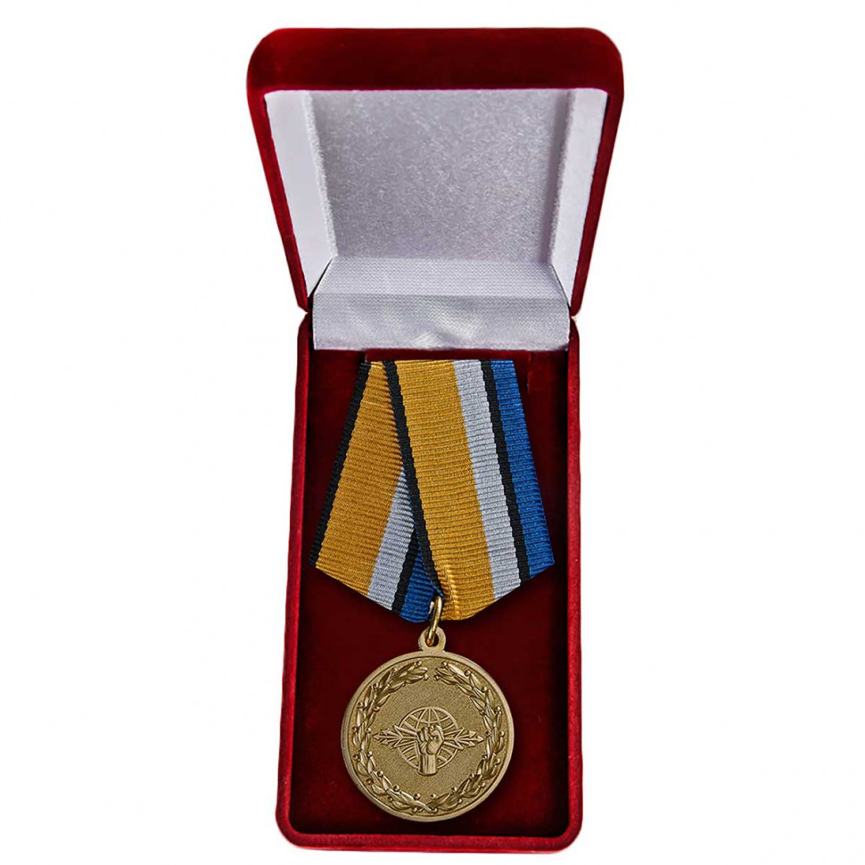 Медаль «За Службу В Войсках Радиоэлектронной Борьбы» МО РФ (Наградной Футляр)