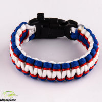 Браслет нейлоновый (компас, свисток и огниво) №24