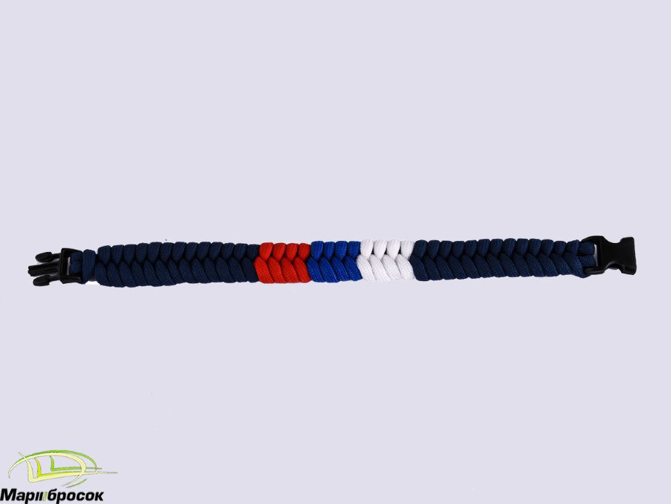  Плетёный браслет из шнура №3