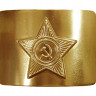 Бляха Советская со звездой латунная