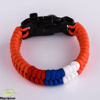 Браслет с огнивом (компас и свисток) №12