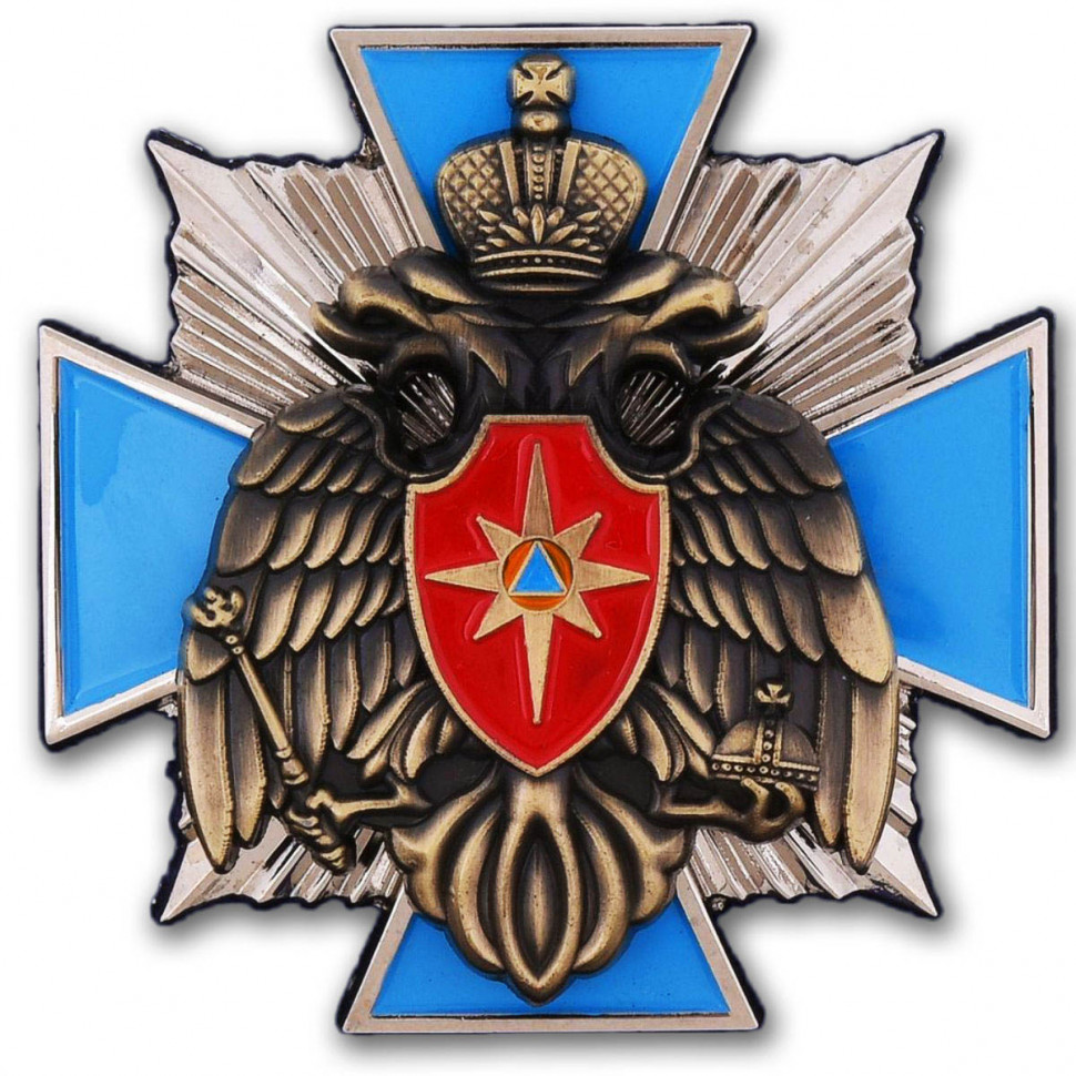 Крест МЧС России (синий)